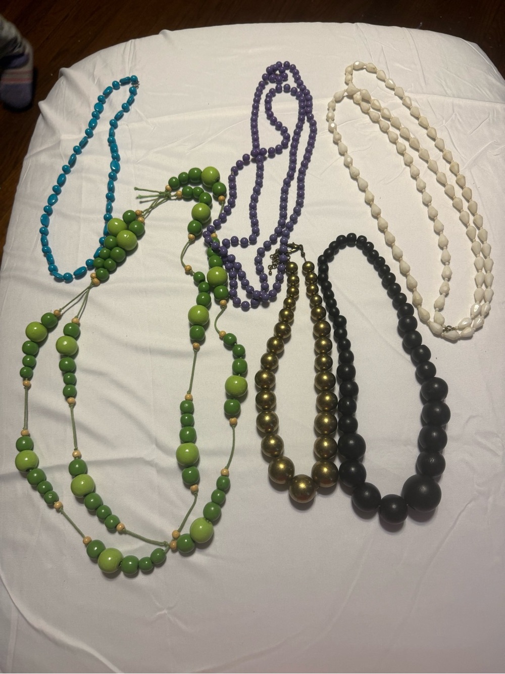 Handmade Green Beaded Layered Necklace - Women Jewelry
